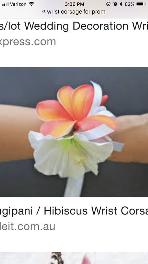 Hibiscus Corsage, Wrist Corsage Wedding, Wrist Corsage Prom, Flower Corsage, Corsage Wedding, Wrist Corsage, Hibiscus Flowers, Hibiscus, Prom