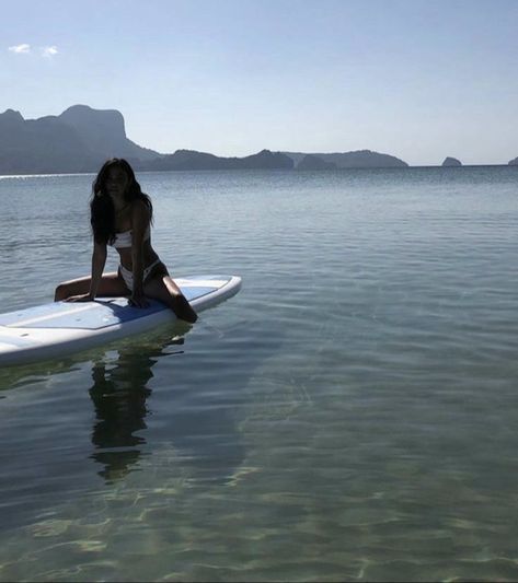 In The Middle, The Ocean, The Middle, A Woman, Floating, Water