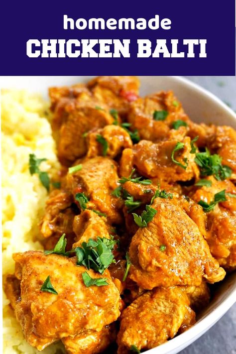 Chicken Balti Curry, Balti Recipe, Chicken Balti, Continental Cuisine, Continental Recipes, Pakistan Food, Optavia Meals, Curry Night, Indian Chicken Recipes