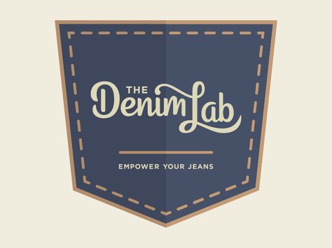 The Denim Lab by Colin Tierney Recycle Logo, Abstract Logo, Typography Letters, Fashion Logo, Typography Logo, Logo Designs, Identity Design, Lettering Design, Embroidery Logo