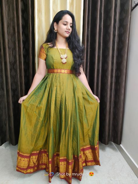 Narayana Peta Long Frocks, Narayanpet Long Frocks Designs Latest, Narayana Pattu Dresses, Narayanpet Dresses Models, Narayanpet Long Frocks With Dupatta, Narayanpet Dress, New Long Frock Models, Pattu Frocks, Long Frock Models