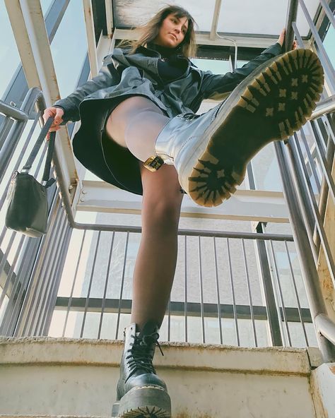 Stairs
Doc Martens
Mini Bag
Parking Garage
Sheertex
Outfit
Ootd
Fashion
Editorial Shoe Photoshoot Ideas, Dr Martens Photoshoot, Combat Boots Photoshoot, Doc Marten Photoshoot, Doc Martens Photoshoot, Dr Martens Campaign, Dr Martens Photography, Parking Garage Photoshoot Aesthetic, Parking Garage Photoshoot Flash