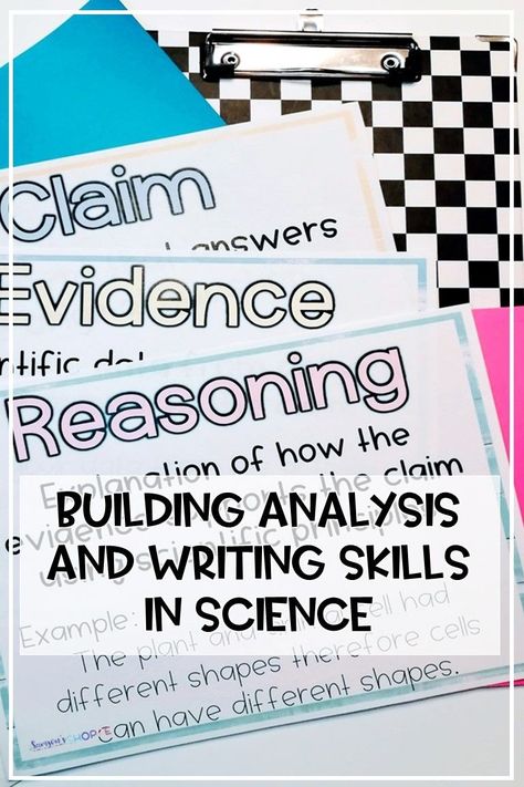 What is CER? I'm sharing everything you want to know about CER writing in science! Check out this blog post for tips and ideas for teaching claim, evidence, and reasoning and argument writing to your upper elementary and middle school science students. Find CER science writing activities, graphic organizers, and examples to help your students use claim, evidence, and reasoning to explain their thinking with science concepts. #science #CER #upperelementary #middleschool Cer Science, Cer Writing, Science Writing Activities, Nonfiction Writing Prompts, Creative Nonfiction Writing, Claim Evidence Reasoning, Argument Writing, Physical Science Lessons, Earth Science Activities