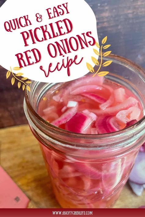 Make Pickled Onions, Pickled Red Onion Recipe, Easy Pickled Red Onions, Pickle Onions, Pickled Red Onion, Red Onion Recipes, Quick Pickled Red Onions, Chickpea Patties, Vegan Potato Salads