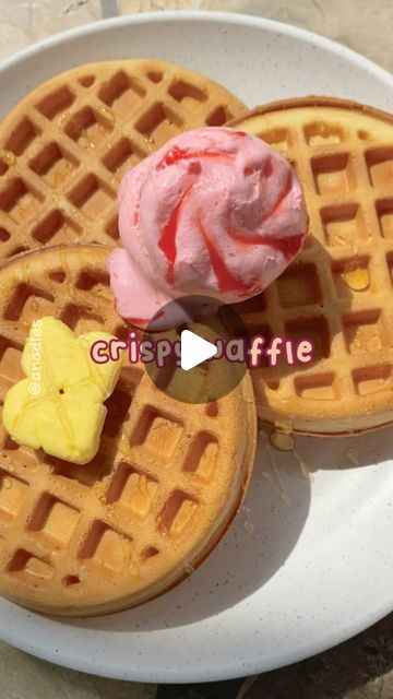 Waffle Crispy, Crispy Waffle, English Food, 1 Egg, Corn Starch, Lime Juice, Flour, Waffles, Vanilla