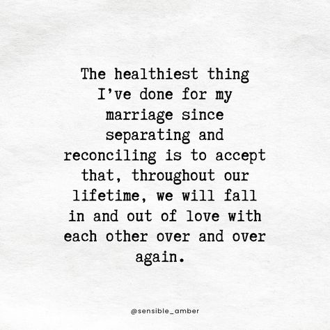 My husband I have faced more challenges than I believed would be possible in a marriage - enumerable setbacks that we couldn’t have seen coming when we spoke our vows on our wedding day. But marriage is an endless cycle of falling in and out of love. We have a lifetime to experience the cycle again and again. And in the end, I believe that love will be the only thing that matters. #marriage #marriagegoals #divorce #separation #love #romance #marriageadvice #marriagewins #healing Quote Marriage Struggles, One Sided Marriage, When Your Marriage Is Failing, Marriage Ending Quotes Divorce, Separation Marriage, End Of A Marriage, Marriage Quotes Struggling, 2nd Marriage, Marriage Poems