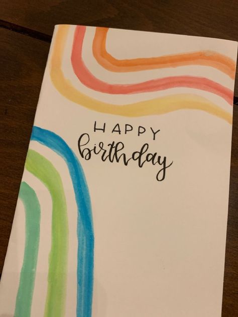 Card Decoration Ideas Drawing, Happy Birthday Drawings, Easy Birthday Gifts, Happy Birthday Cards Diy, Creative Birthday Cards, Anniversaire Diy, Cool Birthday Cards, Birthday Card Drawing, Bday Cards