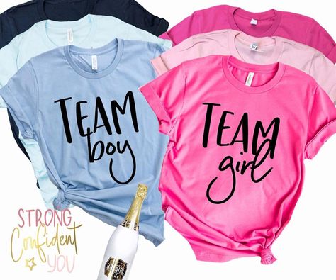 Baby Reveal Shirt, Baby Shower Shirts, Gender Reveal Shirts, Baby Reveal Party, Girl Gender Reveal, New Baby Announcements, Pregnancy Announcement Shirt, Pink Or Blue, Bachelorette Shirts