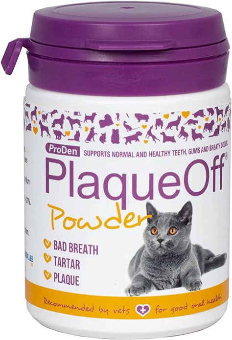 Amazon.com : Plaque Off for Cats 40g - Special Feline Formulation : Pet Supplements And Vitamins : Pet Supplies Cat Vitamins, Pet Vitamins, Natural Food Supplements, Natural Pet Food, Brewers Yeast, Pet Supplements, Hygiene Routine, Teeth Cleaning, Cat Food