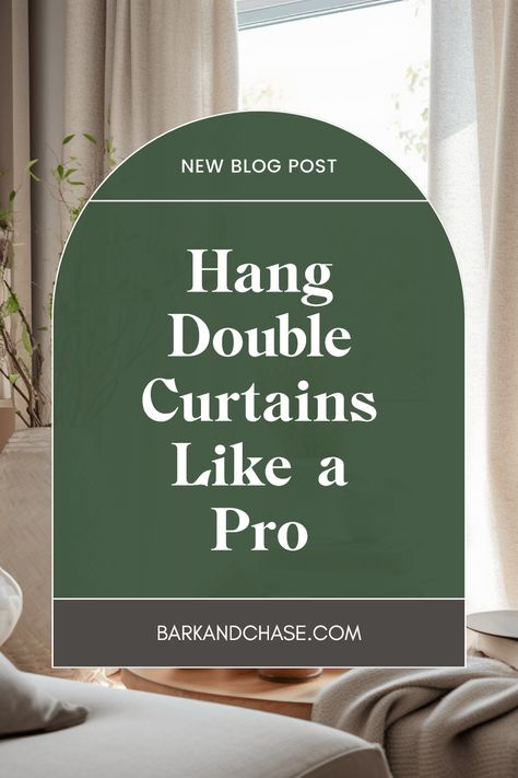 Are you ready to transform your living space stylishly? Discover the best tips for hanging double curtains without investing in double rods! By using a simple rod, you can create stunning layered looks for your windows, adding elegance and functionality. Make your drapes drape gracefully with these easy tricks and techniques. It's all about creativity and resourcefulness! You’ll soon have curtain designs that wow everyone without breaking the bank! Learn how to stylishly hang your curtains today! Double Hung Curtains, Curtains Double Window, Double Curtain Rod Brackets, Traditional Curtain Rods, Long Curtain Rods, How To Hang Curtains, Double Curtain Rods, Hang Curtains, Double Window