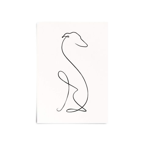 Greyhound Coat Pattern, Greyhound Tattoo, Greyhound Statues, Greyhound Pictures, Greyhound Puppy, Spaniel Art, Dog Line Art, Greyhound Art, Dog Grooming Business