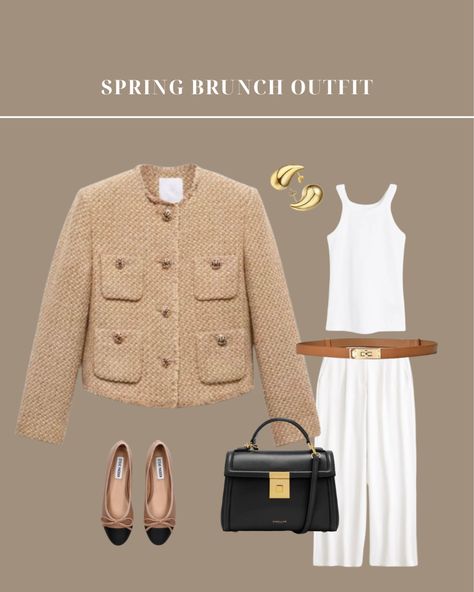 Search: Tweed jacket (18) curated on LTK Tweed Jacket Outfit, Brunch Outfit Spring, Modest Outfit Ideas, Spring Brunch, Minimal Outfit, Jacket Outfit, Brunch Outfit, Tweed Jacket, Minimal Fashion