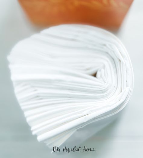 Here's the wad of tissues I pulled out of the square tissue box. Cloth Tissue Holder, Small Kleenex Holder, Hanging Tissue Box Holder Diy, Tissues In Vase, Diy Tissue Box Cover Ideas, Tissue Box Holder Diy, Tissue Container Ideas, Kleenex Holder Ideas, Tissue Paper Holder Diy