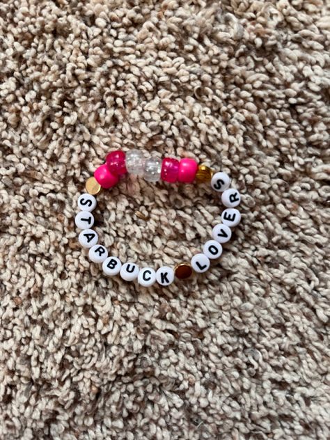 Starbucks Lovers Taylor Swift Bracelet, Lovers Taylor Swift, Taylor Swift Starbucks, Eras Tour Bracelet Ideas, Friendship Bracelets Taylor Swift, Bracelets Taylor Swift, Eras Tour Bracelets, Taylor Bracelet, Starbucks Lovers