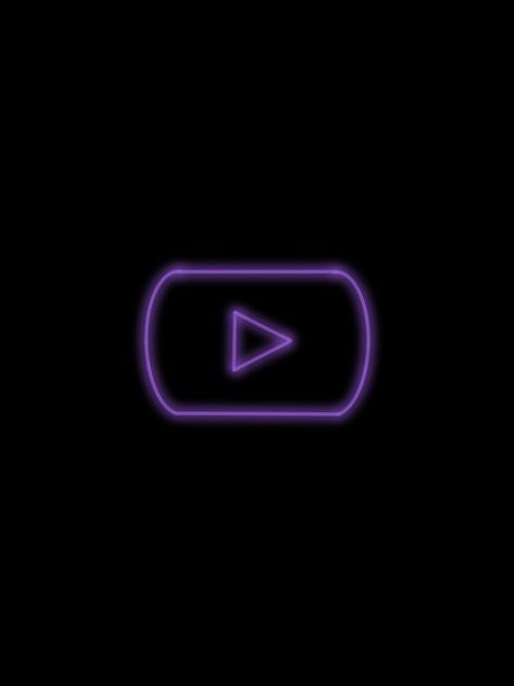 Purple and black YouTube logo Purple Youtube, Purple Ios, Black And Purple Wallpaper, Iphone Logo, Logo Youtube, Sassy Wallpaper, Purple Neon, Purple Wall Art, App Pictures