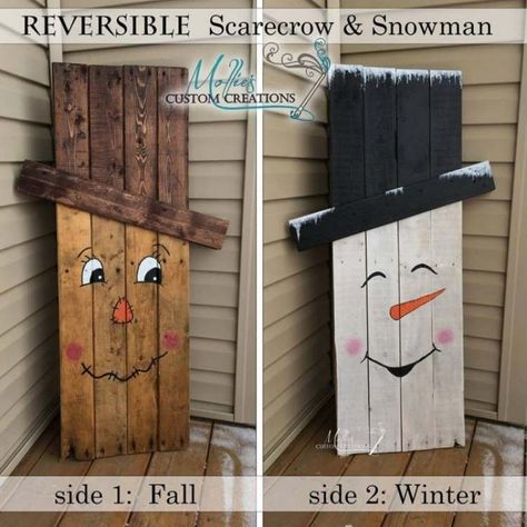 Diy Pallet Decoration, Fall Craft Ideas, Fall Wood Crafts, Easy Diy Decor, Diy Casa, Pallet Decor, Diy Bricolage, Fall Craft, Pallet Crafts