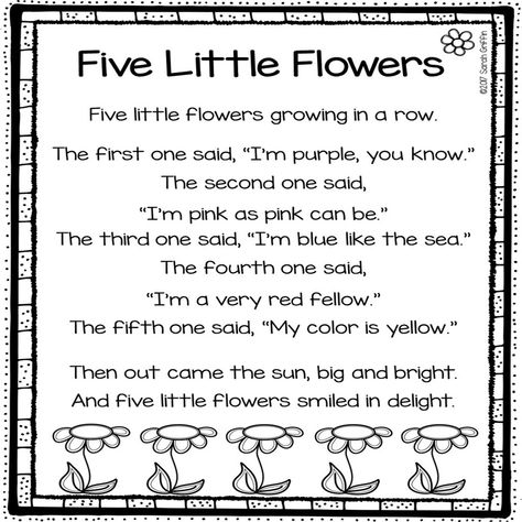 Spring Poem Kindergarten, Spring Poem For Kindergarten, Spring Preschool Songs Circle Time, April Poems For Kindergarten, Spring Rhymes Preschool, Spring Nursery Rhymes, Garden Songs For Preschool, Spring Finger Plays Preschool, May Songs Preschool