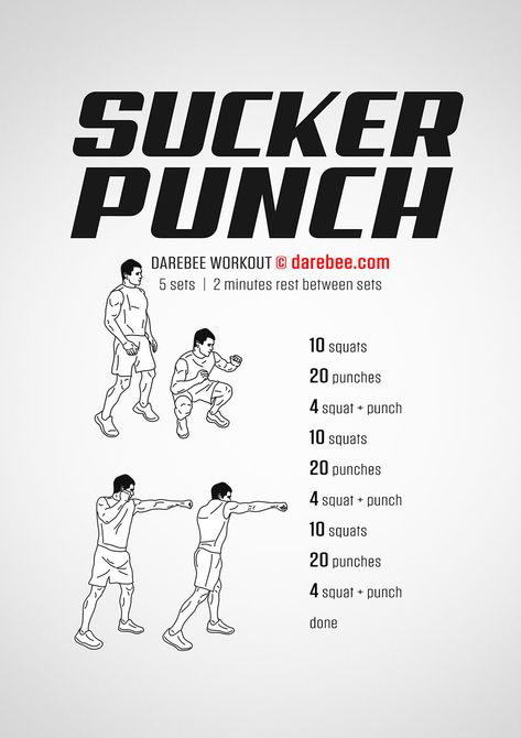 Suckerpunch Workout Punch Workout, Boxing Workout Plan, Boxing Workout With Bag, Shadow Boxing Workout, Cardio Boxing Workout, Punching Bag Workout, Boxing Workout Routine, Boxing Workout Beginner, Workout Boxing