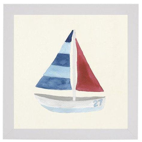 Sailboat Painting Acrylic, Beachy Paintings, Sailboat Watercolor, Watercolor Sailboat, Painted Cards, Boat Drawing, Sailboat Art, Lake Decor, Sailboat Painting