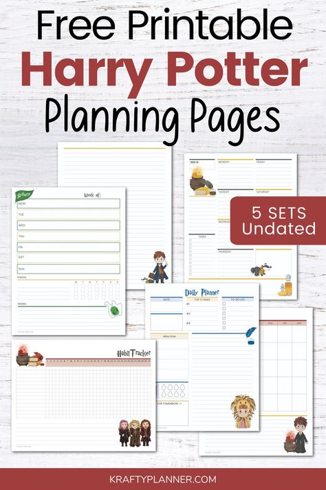 Free Printable Harry Potter Planning Pages — Krafty Planner Ribbon Hampers, Free Harry Potter Printables, Harry Potter Free Printables, Free Printable Harry Potter, Harry Potter Classes, Printable Harry Potter, Harry Potter Planner, Harry Potter Journal, Harry Potter Printables Free