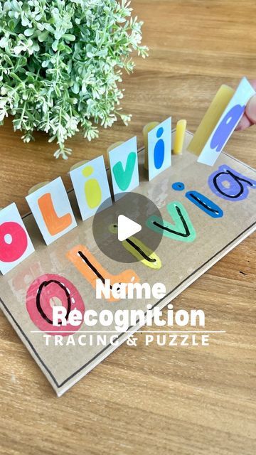 Stephanie & Katrina | Crafty Moms on Instagram: "Did you know that learning to recognize, spell and read our name is one of the most important things we learn as a child?. There are so many fun and simple ways to play name activities with preschoolers and this is one of our favorite! So easy and simple 🌈.

Names hold personal meaning to your kid. Believe me, your child will be super happy when they see that the letters in front of them are the letters in their name!

To make this you will need: 
* Cardboard 
* Clear tape
* Two types of pasta (one bigger then the other one) 
* Dry erase markers 

This activity is perfect for kids 3Y+ 

Kids absolutely loved it❣️We hope you like it✨ Don’t forget to save this post for later or share it with someone who might like it or need it. 

❌ We don’t Learning Name Activities For Toddlers, Recognize Name Activities, Name Recognition Activities Preschool, Learn To Spell Name Preschool, Two Year Old Name Recognition, Activities With Preschoolers, Recognizing Names Preschool, Simple Names, Letter Recognition Activities Preschool