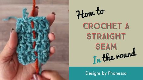 Crochet a Straight Seam in the Round | designsbyphanessa | Bloglovin’ Knitting Patterns Cocoon, Poncho Knitting Patterns, Pompom Scarf, Free Pdf Pattern, Booties Crochet, Crochet Videos Tutorials, Headband Pattern, Baby Blanket Crochet Pattern, Crochet Round