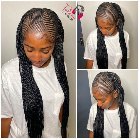 Tiny Ghana Weaving Hairstyles All Back, Tiny All Back Ghana Weaving Styles, Tiny Weaving Hairstyles All Back, Hairstyles All Back, All Back Ghana Weaving, Ghana Weaving Hairstyles, Ghana Weaving Styles, Layer Braids, Weaving Hairstyles