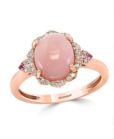 Pink Rings - Macy's Royal Wedding Harry, Pink Rings, Silver And Gold Rings, Pink Opal Ring, The Royal Wedding, Rings Gemstone, Pink Gem, Opal Ring Gold, Ring Styles