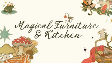 Witchy Furniture, Stardew Farms, Sconces Fireplace, West Elm Furniture, Witchy Kitchen, Mod Furniture, Black Tree, Mushroom Lamp, Texture Packs