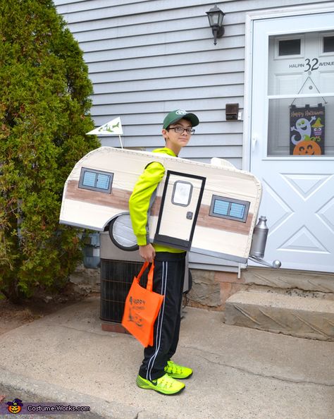 RV - Halloween Costume Contest via @costume_works Camper Costume Ideas, Camper Halloween Costume, Camping Costume Ideas, Camping Halloween Costumes, Camper Costume, Ice Cream Costume Kids, Camping Costume, Rv Halloween, Joey Birthday