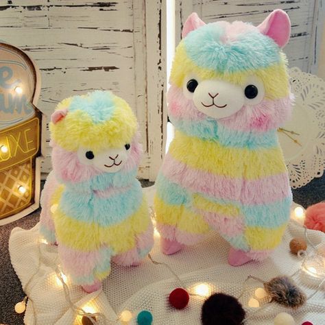 RAINBOW Alpaca Plush Toy 3 Size Dolls For Children High Quality Soft Cotton Baby Brinquedos Animals For Gift , #Ad, #Size, #Dolls, #Children, #Toy, #RAINBOW #affiliate Alpaca Plushie, Kawaii Alpaca, Pet Sheep, Alpaca Toy, Kawaii Rainbow, Alpaca Gifts, Kawaii Plush, Kawaii Plushies, Christmas Gifts For Girls