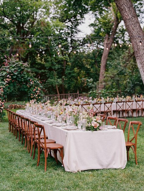 A Backyard Garden Wedding in Oklahoma City with the most exquisite florals via Magnolia Rouge Backyard Spring Wedding, Wedding In Orchard, Apple Orchard Wedding Spring, The Peach Orchard Wedding, Eureka Springs Arkansas Wedding, Wedding Venues Oklahoma, Erin Wilson, Menu Inspiration, Orchard Wedding