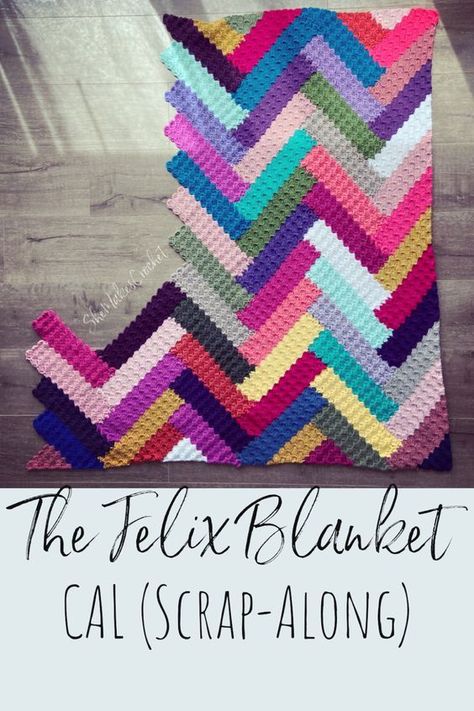 Crochet Blankets Using Scrap Yarn, Cool Crochet Blanket Ideas, Random Yarn Crochet Blanket, Stash Busting Crochet Blanket, Use Up Yarn Scraps Crochet, Crochet Crazy Quilt Pattern, Scrap Yarn Patterns, Crochet Scraps Projects, Crochet With Scraps