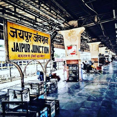 Jaipur Junction - INDIA’s no.1 clean railway station. 😍😍#jaipurjunction Jaipur Railway Station, Station Snap, India Railway, Jaipur Travel, Indian Railways, Hiding Face, Aztec Art, Cupboard Design, Cute Selfies Poses