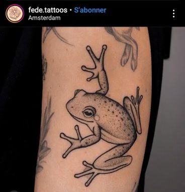 Frog And Rose Tattoo, Frog Tattoo Arm, Frog Leg Tattoo, Tree Frog Tattoo Design, Tree Frog Tattoo For Women, Frog Tattoo Stencil, Frog Tattoo Outline, Line Frog Tattoo, Fine Line Frog Tattoo