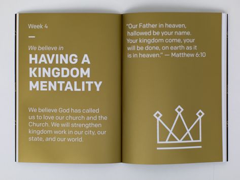 Core Values Devotional Book by Lindsey Charles for NewSpring Creative on Dribbble 21 Days Of Prayer, Our Father In Heaven, Prayer And Fasting, Devotional Books, Kingdom Come, Church Design, Book Layout, Business Advertising Design, Core Values