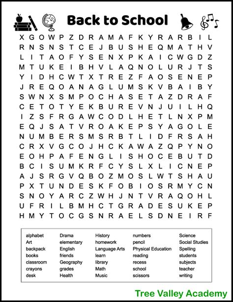 Challenge elementary aged students with this difficult back to school word search. It's free to print. The printable puzzle has 35 hidden school words for kids to find and circle. Words are hidden in all directions. Ideal for elementary students in grades 3 thru 6 who are ready for the challenge. A fun way to work on spelling of school themed words. Grade 3 Word Search, Fun Activity Sheets For Middle School, Back To School Word Search Free Printable, First Day Of School Word Search, Elementary Word Search, Find The Words Worksheet, Back To School Word Search Free, Puzzle Words Worksheets, Find The Words Puzzle