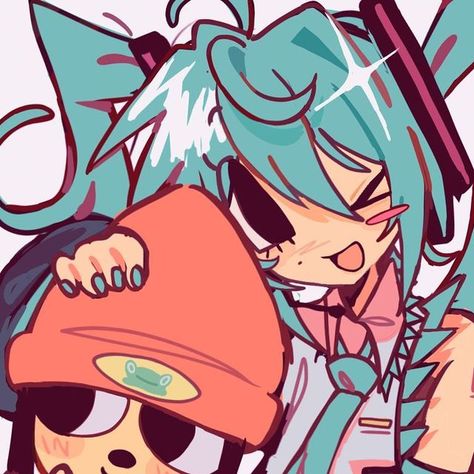 Quack on Instagram: "Parappa and Miku #parappatherapper #hatsunemiku #illustration #art #drawing" Parappa Matching Pfps, Parappa And Lammy, Parappa Wallpaper, Parappa The Rapper Pfp, Parappa Fanart, Parappa The Rapper Fanart, Parappa Pfp, Parrapa The Rapper, Pfp Instagram Aesthetic