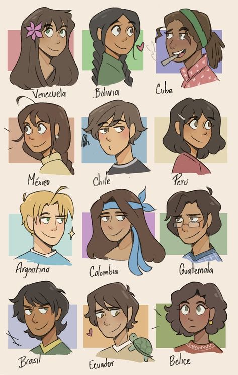 Countries As People Art, Latin Character Design, Hetalia Cuba, Greek Mythology Humor, Country Balls, Hetalia Fanart, Country Humor, Character Sketches, Demon Art