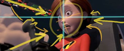 Flooby Nooby: The Cinematography of "The Incredibles" Part 3 Composition Cinematography, Camera Animation, Graphic Novel Layout, Cinematography Composition, Strong Composition, Composition Techniques, Storyboard Illustration, Neon Evangelion, Photo Composition