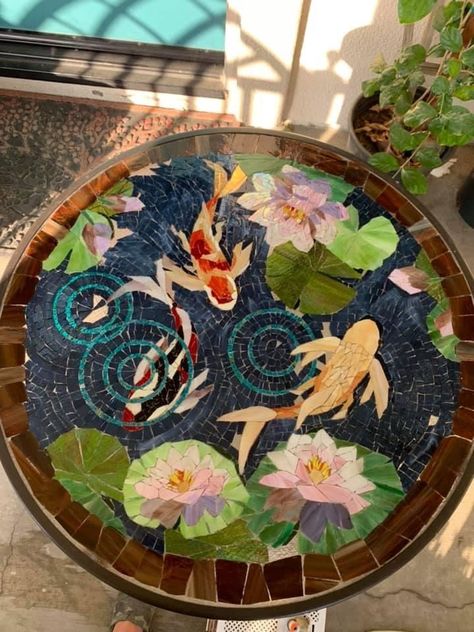 Pin by チカ on mosaico | Mosaic birdbath, Mosaic art, Mosaic glass Wall Medallion, Table Mosaic, Stained Glass Mosaic Art, Mosaic Birdbath, Mosaic Table Top, Mosaic Garden Art, Mosaic Tile Art, Mosaic Stained, Glass Mosaic Art