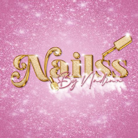 New nail tech logo for @nailssbynadiaa 🤭 Love how glittery and pink this is😍💗 . . . #fyp #explore #explorepage #nailtech #nailsnailsnails #nailart #nailtechnician #nailtechlife #nailtechintraining #logo #logos #glittery #graphicdesign #graphicdesigner #girly #pink Nail Tech Pfp, Tech Logo Ideas, New Nail Tech, Nail Tech Logo, Nail Business, Tech Logo, Canvas Learning, New Nail, Nail Technician