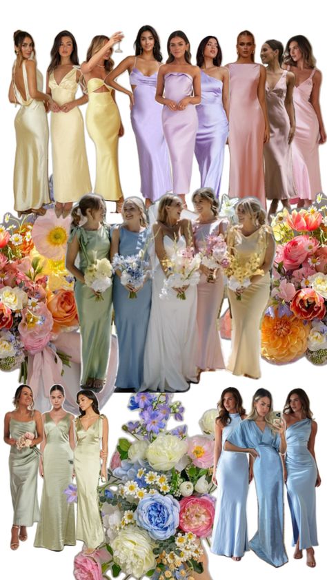 Bridal Party Colour Scheme, Party Colour Scheme, Bridal Party Color Schemes, Bridal Parties Colors, Colorful Party, Colour Scheme, Bridal Party, Color Schemes, Wedding Inspiration