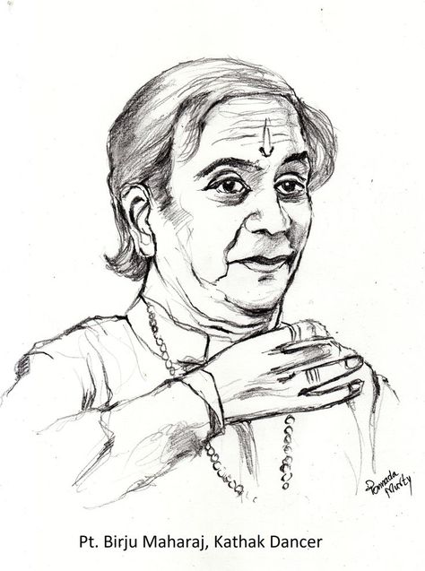 My trial with pencil of the legendary Kathak dancer Birju Maharaj Birju Maharaj, Pencil Sketches Of Girls, Drawing Learning, Hindustani Classical Music, Kathak Dance, Dance Of India, Dancing Drawings, Mandala Art Therapy, Indian Express