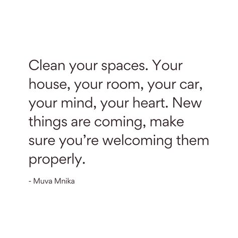 Clean space, clean mind, clean heart. Text me HAPPY to (614) 350-3960 for more inspiration! Clean Heart Quotes, Heal My Heart And Make It Clean, Clean Space Clean Mind Quote, New Things Are Coming, Clean Mind, Heart Text, Clean House Meme, Cleaning Room Memes Funny, Lewis Howes