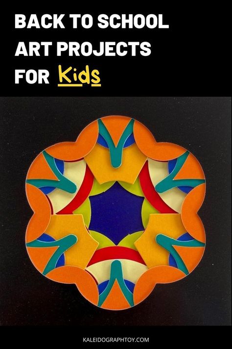 Back To School Art Projects, Design Toys, Kids Activities At Home, Geometry In Nature, Buckminster Fuller, Kaleidoscope Art, Back To School Art, Art Projects For Kids, School Art Projects