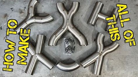 How to Make X Pipes, Y Pipes, H Pipes and Exhaust Transitions Man Cave Building, Welding Training, Boilermaker, Types Of Welding, Motorcycle Exhaust Pipes, Welding Jobs, Welding Tips, Safe Schools, Welding Process