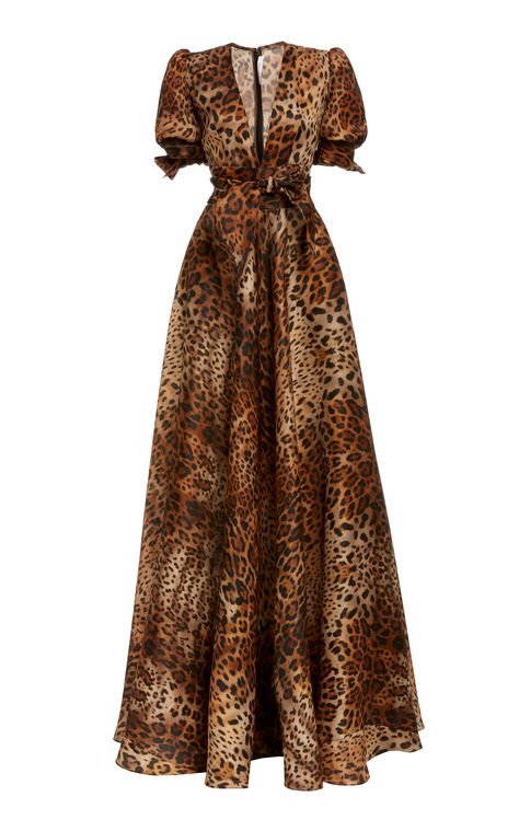 Dresses For Pregnant Women, Naeem Khan, Leopard Fashion, African Print Dresses, Fashionista Clothes, Silk Gown, Silk Print Dress, Leopard Dress, Print Dresses