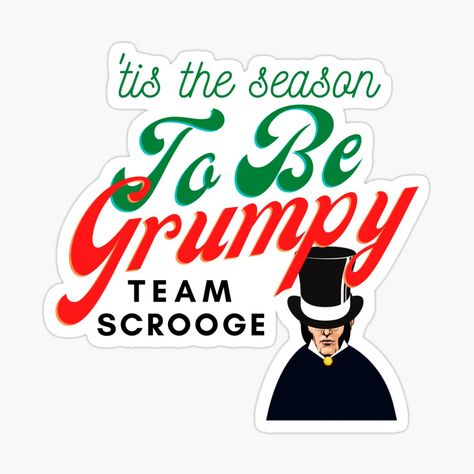 Bah humbug for Christmas grinches everywhere. #christmas #bah humbug #grumpy #mask #punny christmas #ugly christmas sweater #xmas Surviving Christmas, New Years Eve Day, Artsy Aesthetic, Bah Humbug, Design Sticker, Tis The Season, Ugly Christmas, Christmas Sweater, Sticker Design