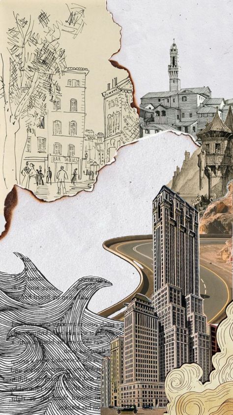 #city #urban #sketch #illustration #paper #aesthetic #architecture Mixed Media Architecture Art, Urban Collage Architecture, City Collage Architecture, Collage Architecture Conceptual, Architecture Collage Abstract, Scrapbook Architecture, Architecture Project Poster, Urban Design Collage, City Pencil Drawing